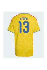 Kolumbia Yerry Mina #13 Jalkapallovaatteet Naisten Kotipaita MM-kisat 2026 Lyhythihainen